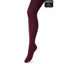 Bonnie Doon damesmaillots Bio Cotton Tights BP051900 in oker, roestbruin, olijfgroen en bordeaux, effen design. - Jambelles