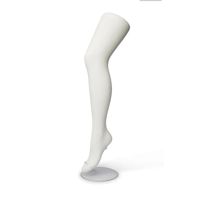 Witte Bonnie Doon damesmaillot Bio Cotton BP051900, effen en ondoorzichtig, getoond op een mannequinbeen. - Jambelles