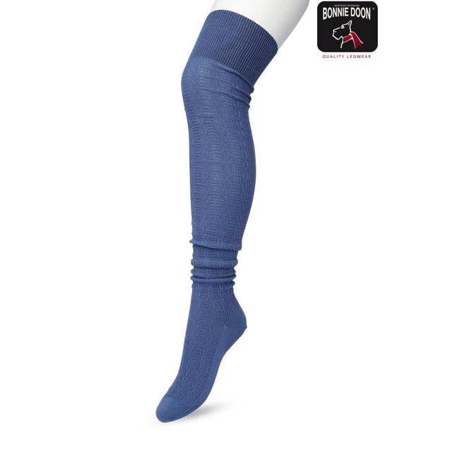 Bonnie Doon Dames Over-Knee Sokken Classic Cable Over Knee Sock P53498 - Jambelles