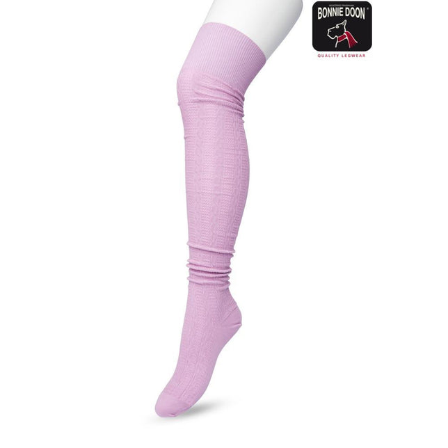 Bonnie Doon Dames Over-Knee Sokken Classic Cable Over Knee Sock P53498 - Jambelles