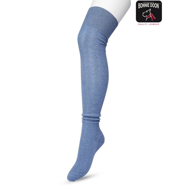 Bonnie Doon Dames Over-Knee Sokken Classic Cable Over Knee Sock P53498 - Jambelles