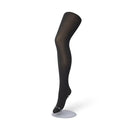 Bonnie Doon Dames Panty Curvy 40 in zwart, semi-transparant en effen, getoond op een mannequinbeen. - Jambelles