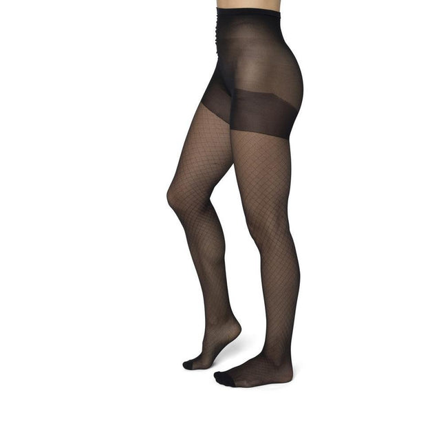 Bonnie Doon Dames Panty Curvy Diamonds Tights BP051984 - Jambelles