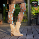 Bonnie Doon Dames Panty Floral Ornaments Tights BP221905 - Jambelles