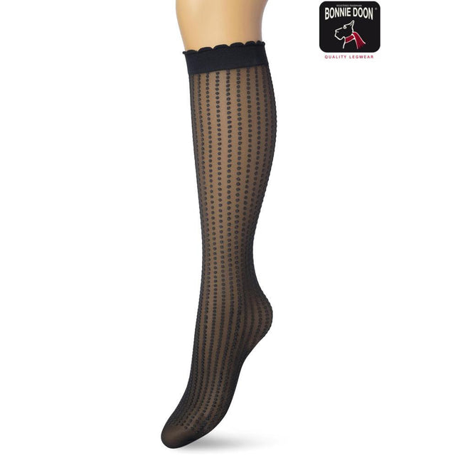 Bonnie Doon Dames Panty Kniekousen Batik Dots Knee High BP211501 - Jambelles