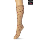 Bonnie Doon Dames Panty Kniekousen English Flower Knee High BP211502 - Jambelles