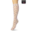 Bonnie Doon Dames Panty Kniekousen English Flower Knee High BP211502 - Jambelles