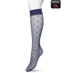 Bonnie Doon Dames Panty Kniekousen Geometric Knee High BP211503 - Jambelles