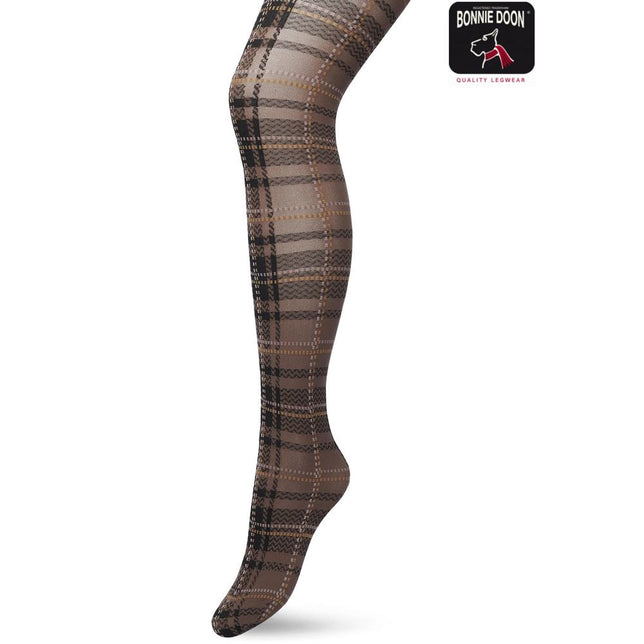 Bonnie Doon Dames Panty London Checks Tights BP211910 - Jambelles