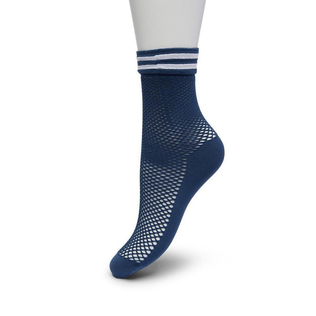 Bonnie Doon Dames Pantysokjes Fishnet Short Sock Bp221430 - Jambelles