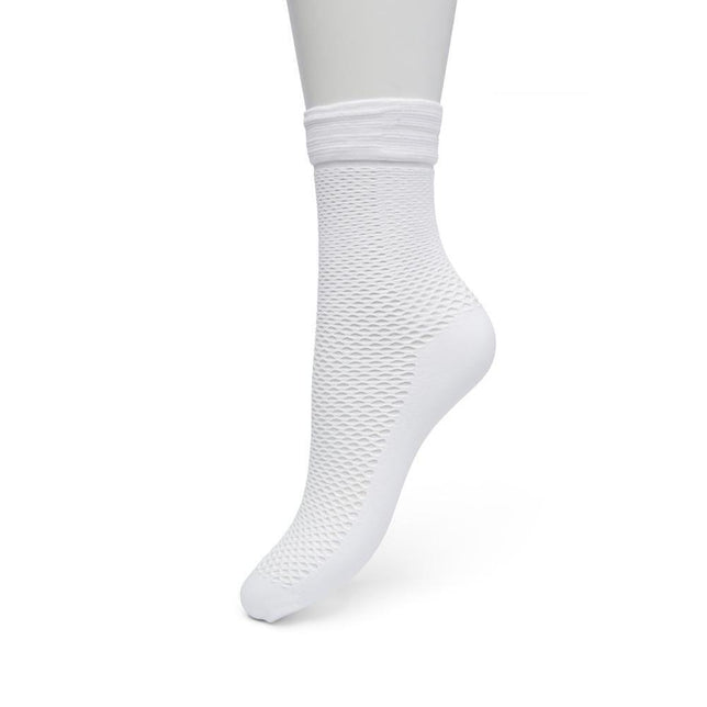 Bonnie Doon Dames Pantysokjes Fishnet Short Sock Bp221430 - Jambelles