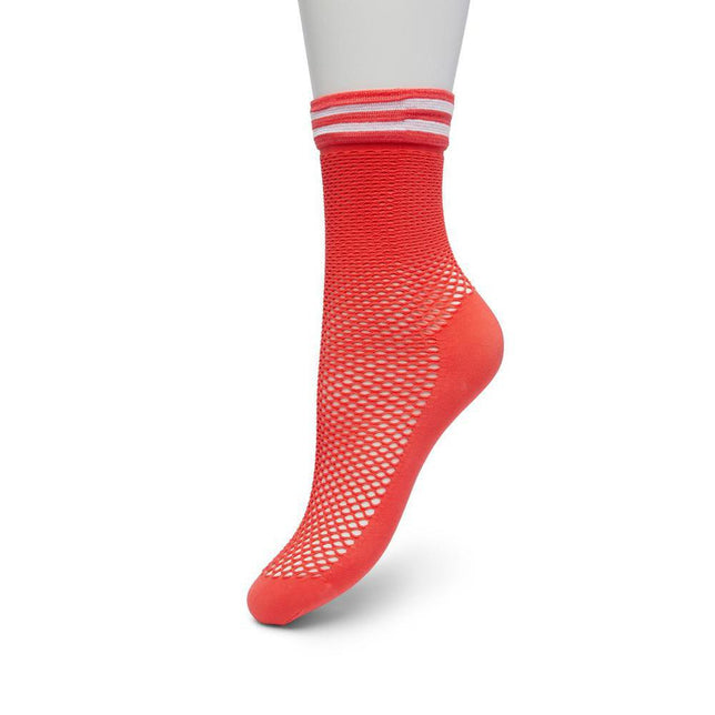 Bonnie Doon Dames Pantysokjes Fishnet Short Sock Bp221430 - Jambelles