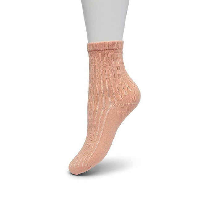 Bonnie Doon Dames Sneakersokken Glitter Rib Sock Bp231404 - Jambelles