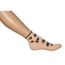 Bonnie Doon Dames Sneakersokken Leopard Quarter BN941114 - Jambelles