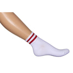 Bonnie Doon Dames Sneakersokken Sports Stripe Quarter BN941126 - Jambelles