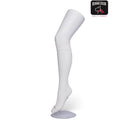 Bonnie Doon dameskniekous Classic Cable Knee High in blauw met kabelpatroon en brede geribde boord. - Jambelles