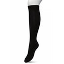 Bonnie Doon dameskniekous Classic Cable Knee High in blauw met kabelpatroon en brede geribde boord. - Jambelles