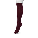 Bonnie Doon dameskniekous Classic Cable Knee High in blauw met kabelpatroon en brede geribde boord. - Jambelles