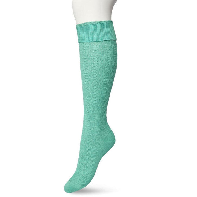 Bonnie Doon Dames Sokken Classic Cable Knee High BP211507 - Jambelles