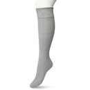 Bonnie Doon dameskniekous Classic Cable Knee High in blauw met kabelpatroon en brede geribde boord. - Jambelles