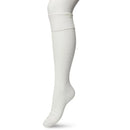 Bonnie Doon dameskniekous Classic Cable Knee High in blauw met kabelpatroon en brede geribde boord. - Jambelles
