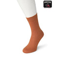 Bonnie Doon Cotton Sparkle damessok in rood met subtiele glans en effen rode teen en hiel - Jambelles
