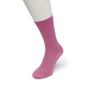 Bonnie Doon Cotton Sparkle damessok in rood met subtiele glans en effen rode teen en hiel - Jambelles
