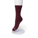 Bonnie Doon Cotton Sparkle damessok in rood met subtiele glans en effen rode teen en hiel - Jambelles