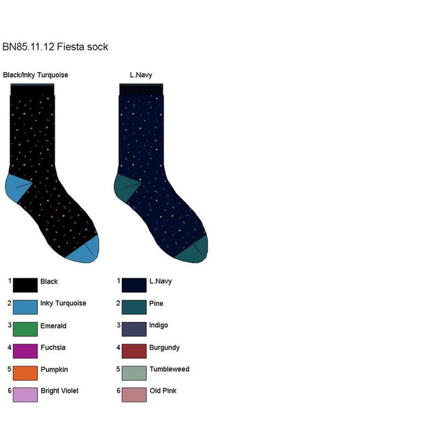 Bonnie Doon Dames Sokken Fiesta Sock BN851112 - Jambelles