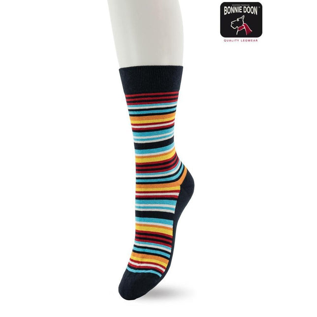 Bonnie Doon Dames Sokken Funky Stripes Sock BP231101 - Jambelles