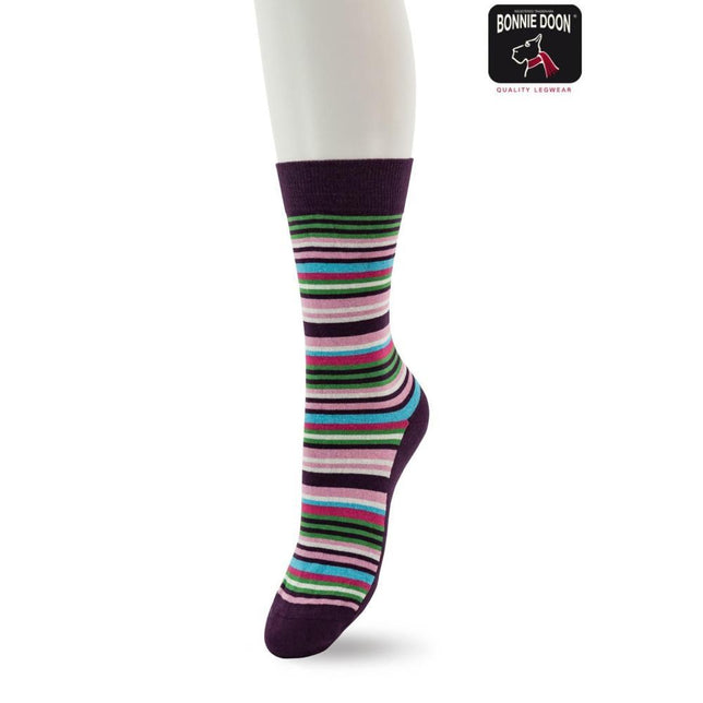 Bonnie Doon Dames Sokken Funky Stripes Sock BP231101 - Jambelles