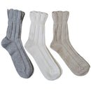 Bonnie Doon Dames Sokken Girly Merino and Cashmere Sock Light Grey Mele BP241106 - Jambelles