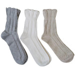 Bonnie Doon Dames Sokken Girly Merino and Cashmere Sock Light Grey Mele BP241106 - Jambelles