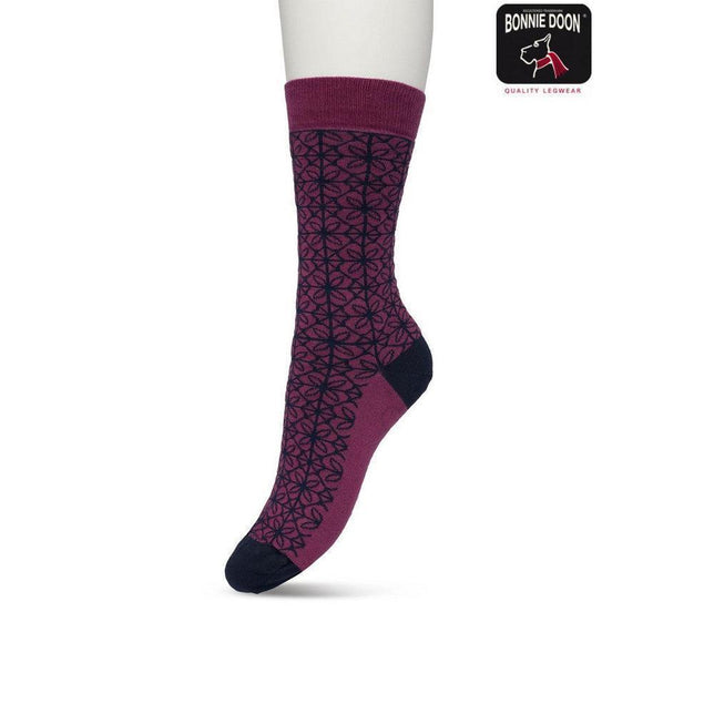 Bonnie Doon Dames Sokken Mini Tile Sock BP221502 - Jambelles