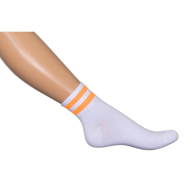 Bonnie Doon Dames Sokken Sports Stripe Quarter BD 041104 - Jambelles