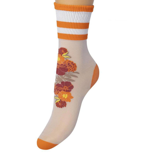 Sporty Flower sock Aged copper BP211113