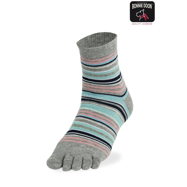 Bonnie Doon Dames Sokken Toe Sock Funky Stripes BP231002 - Jambelles
