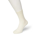 Donkergrijze effen Bonnie Doon damessok Wool/Cotton BD631402 met geribde boord - Jambelles