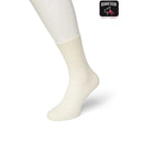 Donkergrijze effen Bonnie Doon damessok Wool/Cotton BD631402 met geribde boord - Jambelles