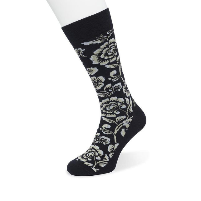 Barock Flower sock Black BP222503