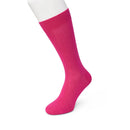 Bonnie Doon heren Cotton Sock BD 632401 in turquoise, effen model met brede geribde boord. - Jambelles