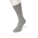 Bonnie Doon heren Cotton Sock BD 632401 in turquoise, effen model met brede geribde boord. - Jambelles