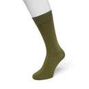 Bonnie Doon heren Cotton Sock BD 632401 in turquoise, effen model met brede geribde boord. - Jambelles