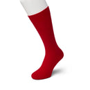 Bonnie Doon heren Cotton Sock BD 632401 in turquoise, effen model met brede geribde boord. - Jambelles