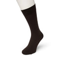 Bonnie Doon heren Cotton Sock BD 632401 in turquoise, effen model met brede geribde boord. - Jambelles