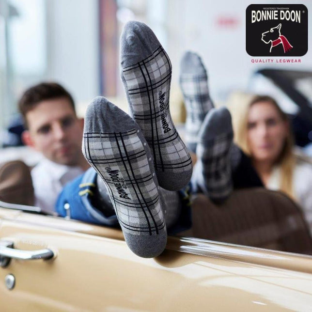 Bonnie Doon Heren Sokken Dots &amp; Checks Sock BP212103 - Jambelles