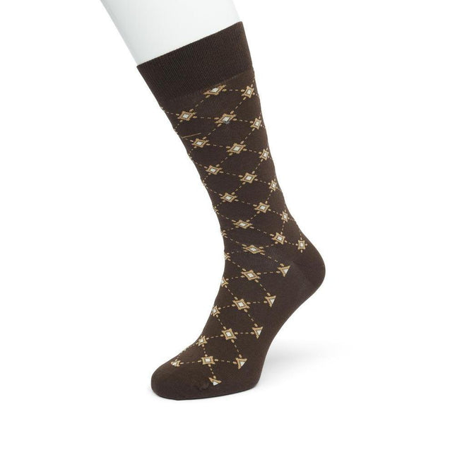 Bonnie Doon Heren Sokken Little Diamonds Sock Black Bp222505 - Jambelles