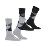 Burlington Dames Sokken Everyday Argyle Sock 2-Pack 22012 - Jambelles