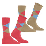 Burlington Dames Sokken Everyday Argyle Sock 2-Pack 22012 - Jambelles