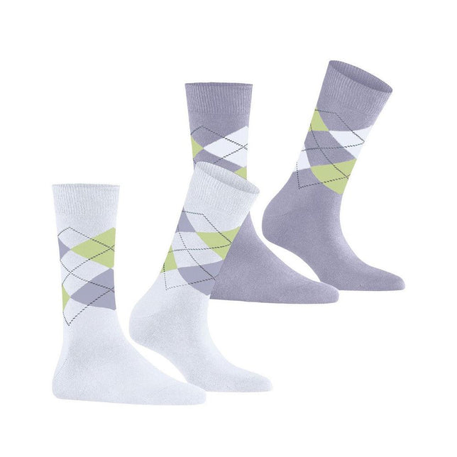 Burlington Dames Sokken Everyday Argyle Sock 2-Pack 22012 - Jambelles